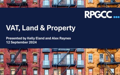 VAT on Land and Property – webinar